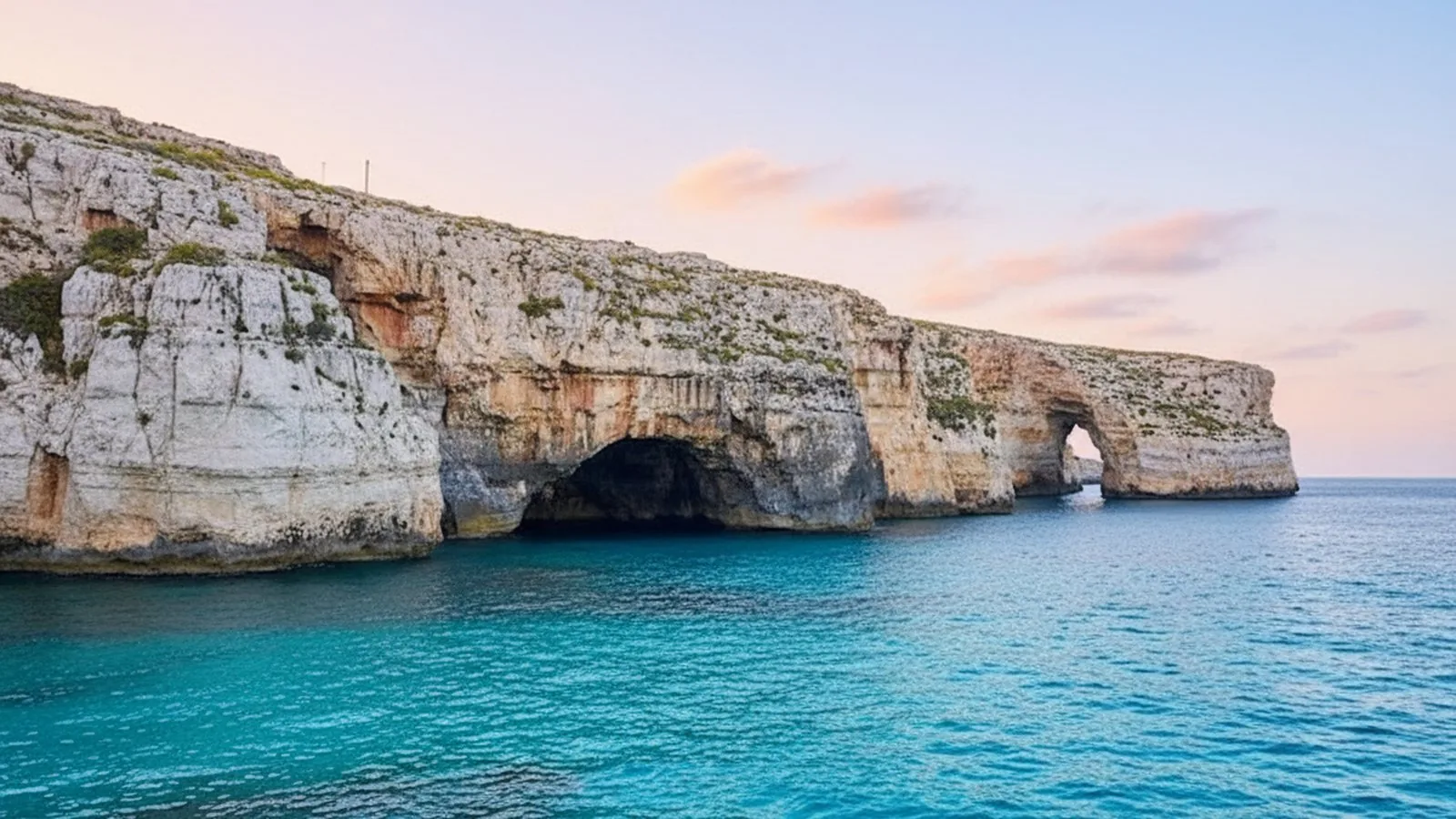 Un arco naturale sulla costa del Salento